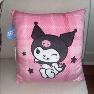 Sanrio Kuromi Hello Kitty Travel Cloud Pillow NWT New 2023 Soft Pink Black